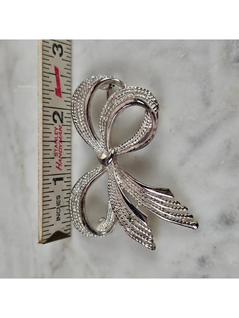 Vintage Napier Brooch Lot Silver Tone Bow Gold Butterfly Figural Pins